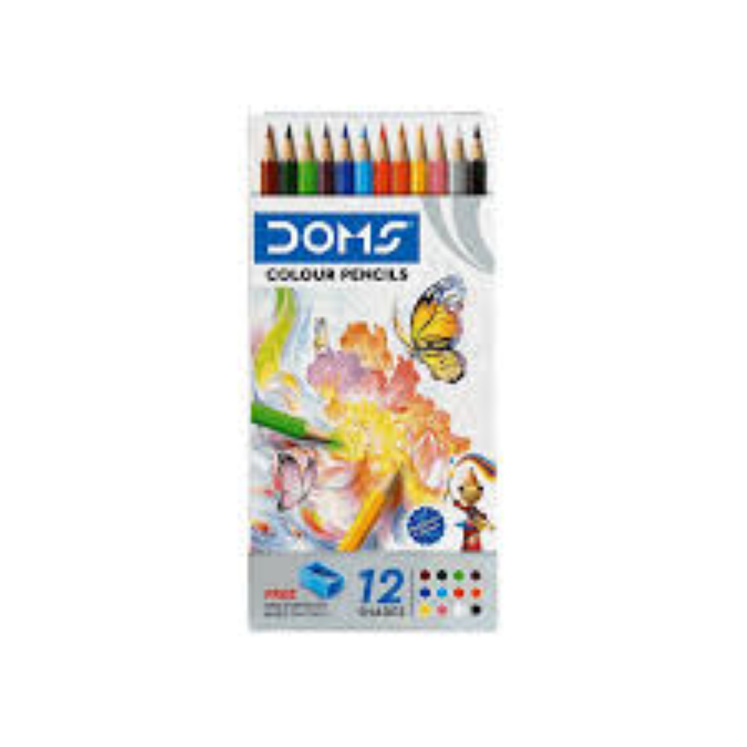 DOMS FULL SIZE COLOUR PENCILS 12S